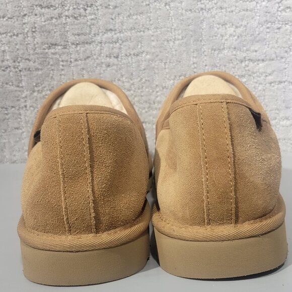 UGG Leisure Men's Sizes 12 US Chestnut Suede Shearling Waterproof Slippers. - Picture 2 of 12